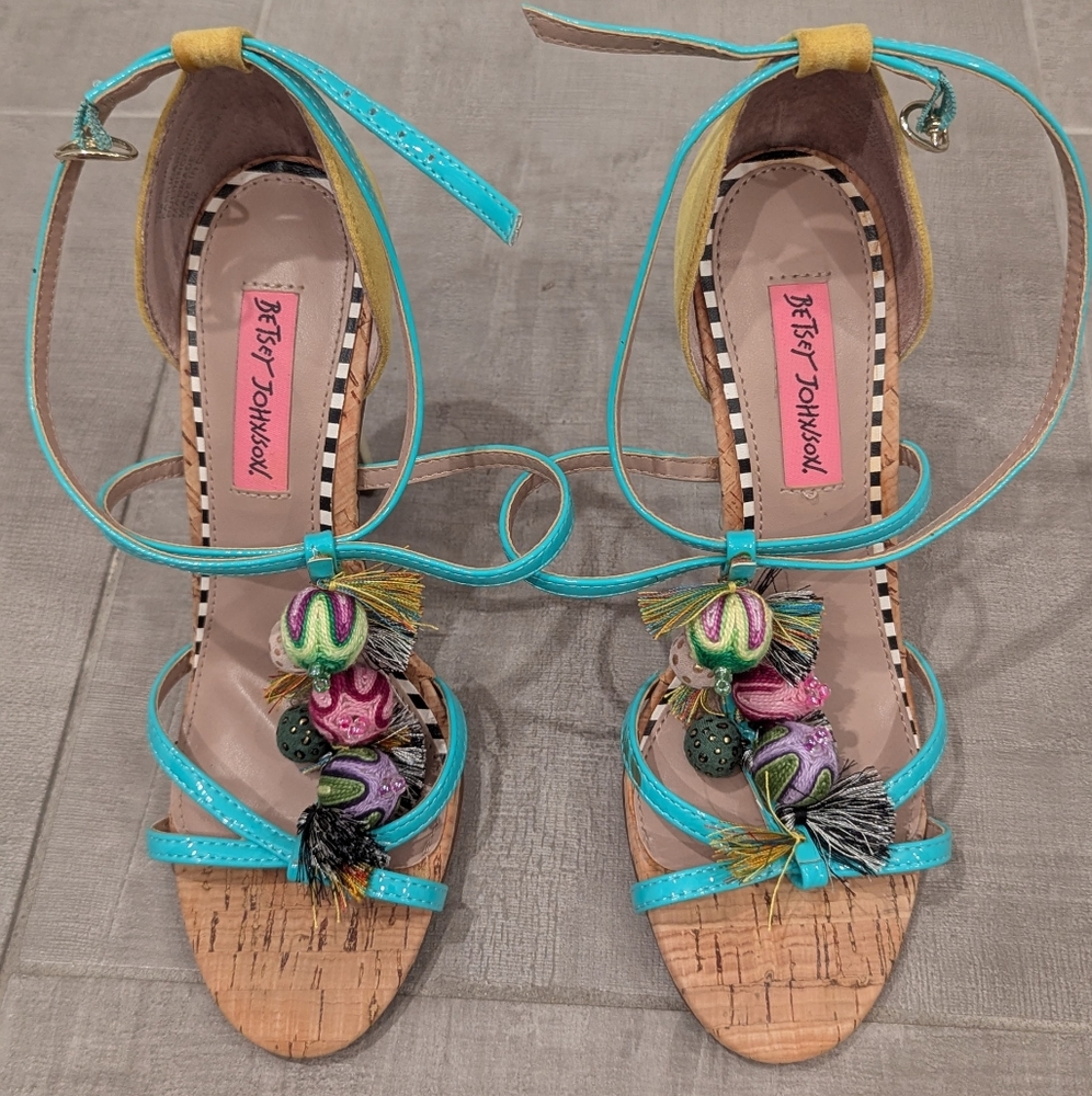 Betsey Johnson Women's Rudey Turquoise Sandals